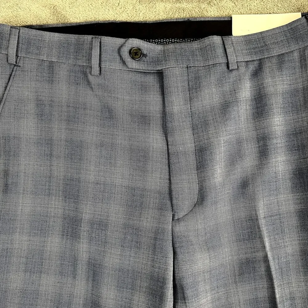 Ralph Lauren Black Label Edgewood Classic Plaid Suit Pants Mens 36 x 32 Blue NWT